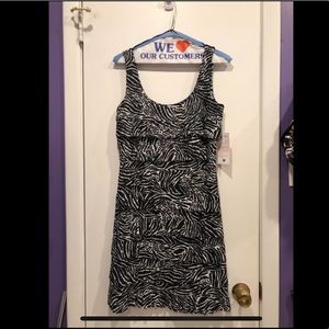 Black and white flapper dress